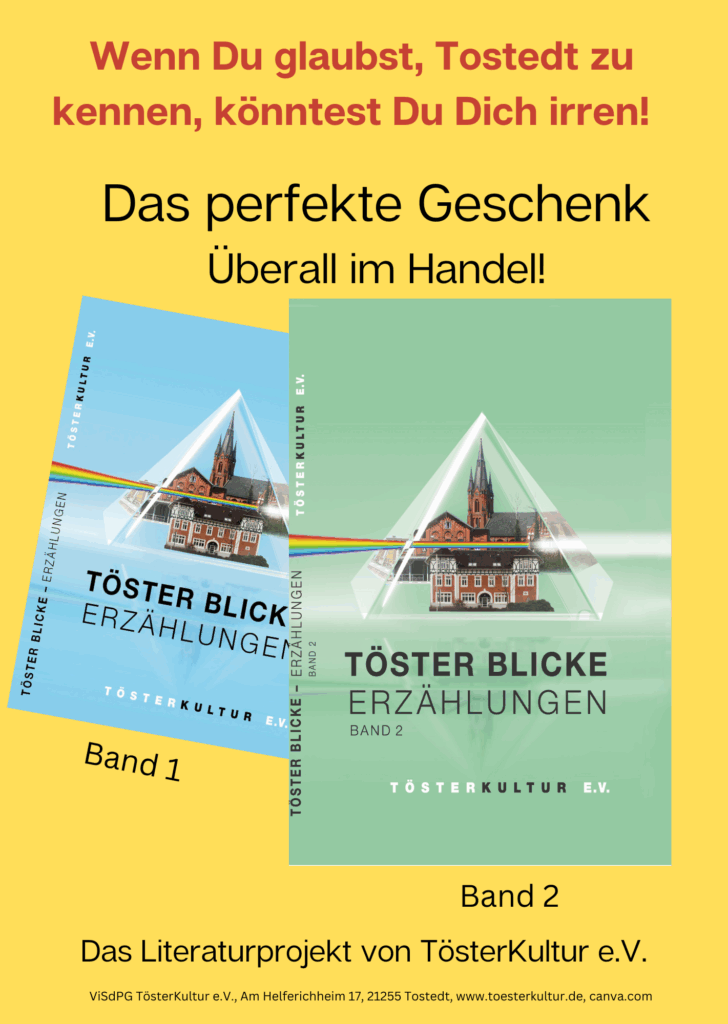 Cover Töster Blicke -Erzählungen Flyer Werbung für die zwei Bänder Töster Blicke - Erzählungen