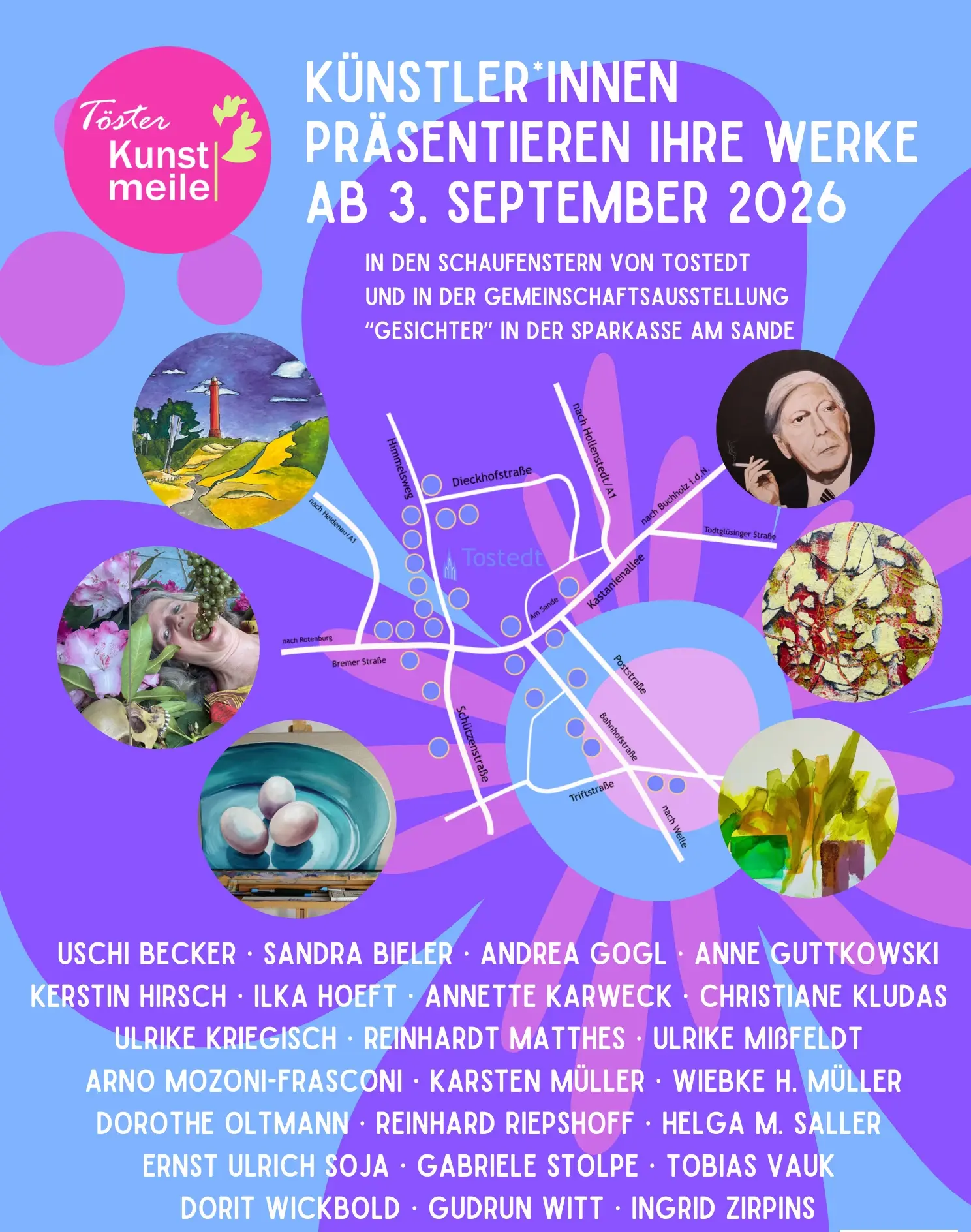 Tös­ter Kunst­mei­le 2026 – Kunst ent­de­cken mit­ten in Tostedt